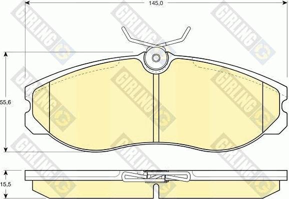 Girling 6411051 - Kit freno, Freno a disco autozon.pro