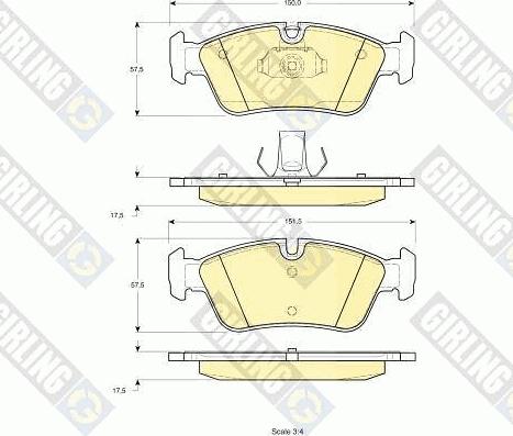 Girling 6411102 - Kit freno, Freno a disco autozon.pro