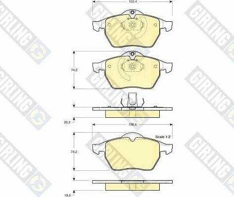 Girling 6411822 - Kit freno, Freno a disco autozon.pro