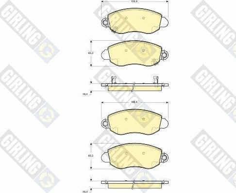 Girling 6411794 - Kit freno, Freno a disco autozon.pro