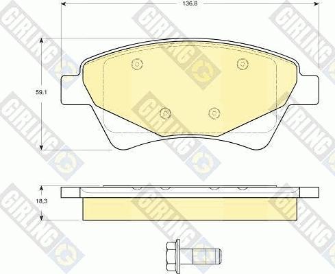 Girling 6412014 - Kit freno, Freno a disco autozon.pro