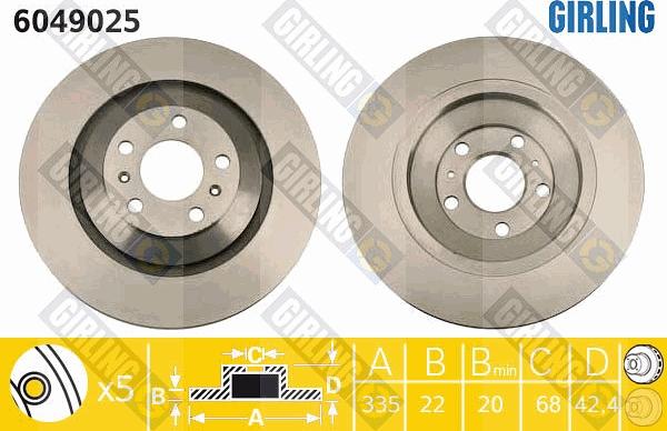 Girling 6049025 - Discofreno autozon.pro