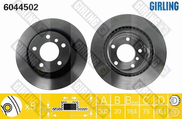 Girling 6044502 - Discofreno autozon.pro