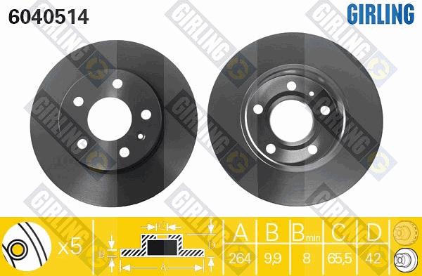 Girling 6040514 - Discofreno autozon.pro