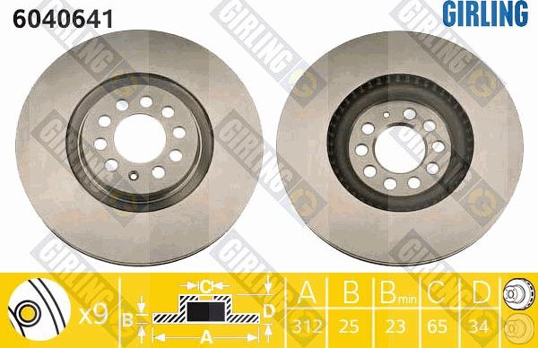 Girling 6040641 - Discofreno autozon.pro