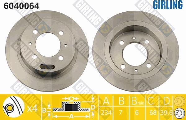 Girling 6040064 - Discofreno autozon.pro