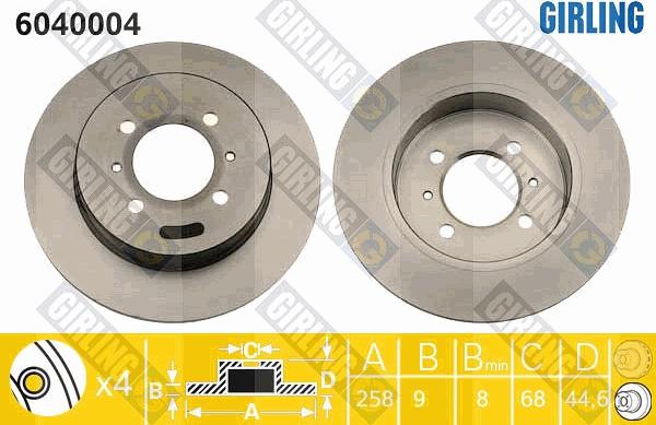 Girling 6040004 - Discofreno autozon.pro