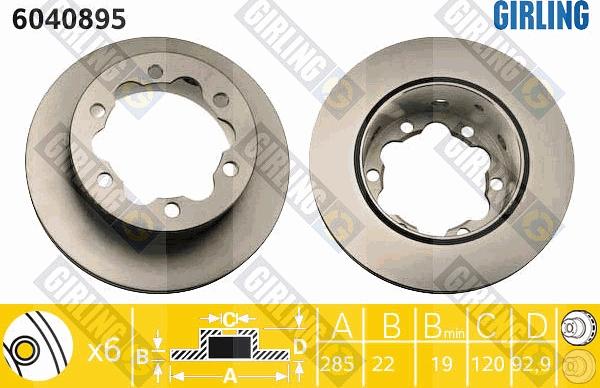 Girling 6040895 - Discofreno autozon.pro