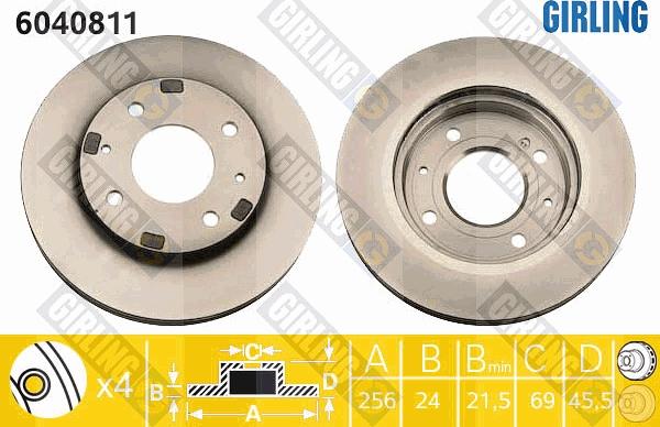 Girling 6040811 - Discofreno autozon.pro