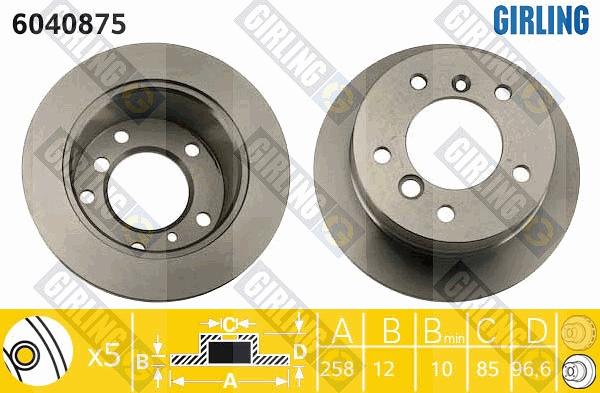 Girling 6040875 - Discofreno autozon.pro