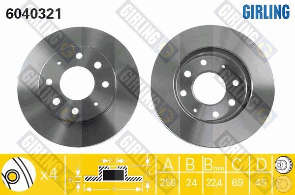 Girling 6040321 - Discofreno autozon.pro