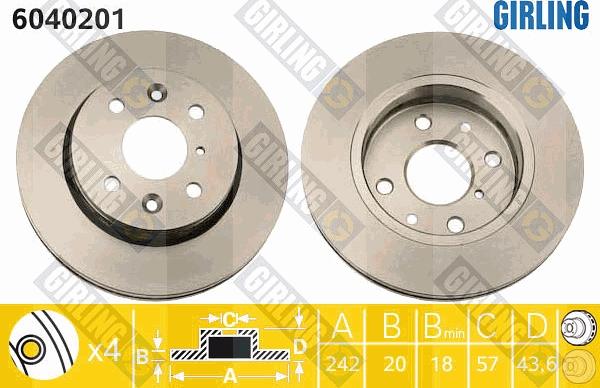 Girling 6040201 - Discofreno autozon.pro