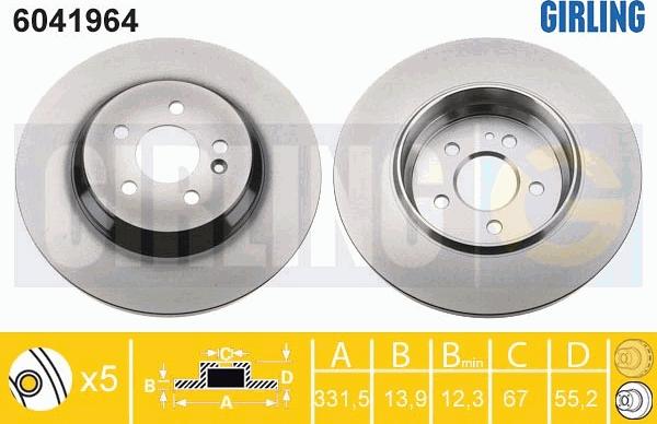 Girling 6041964 - Discofreno autozon.pro