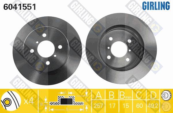 Girling 6041551 - Discofreno autozon.pro