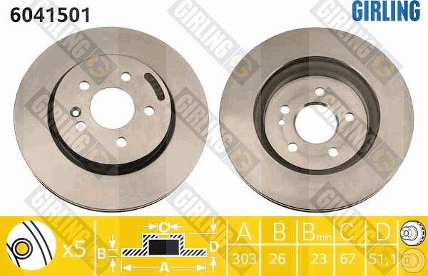 Girling 6041501 - Discofreno autozon.pro