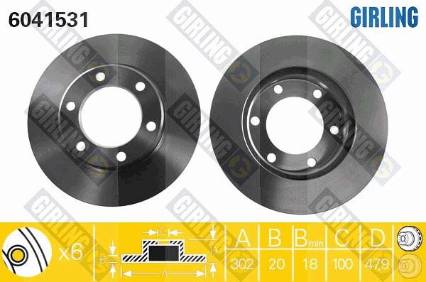 Girling 6041531 - Discofreno autozon.pro