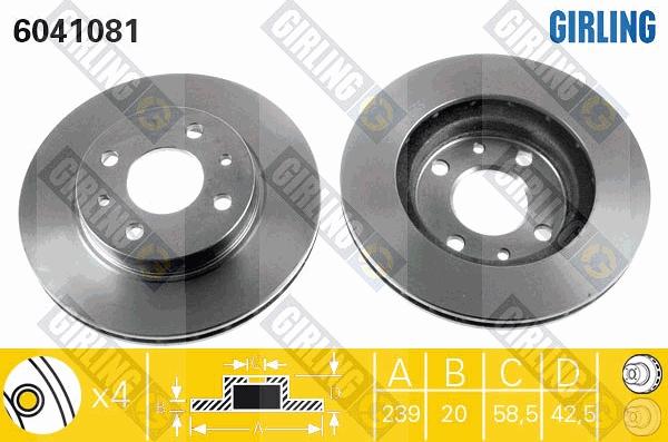 Girling 6041081 - Discofreno autozon.pro