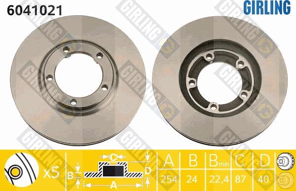 Girling 6041021 - Discofreno autozon.pro