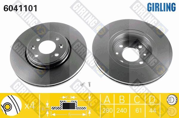 Girling 6041101 - Discofreno autozon.pro