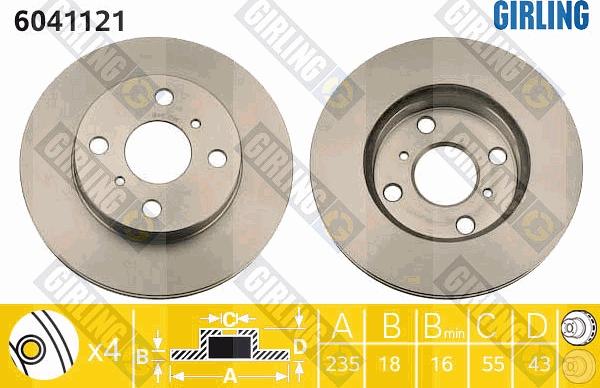 Girling 6041121 - Discofreno autozon.pro