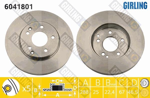 Girling 6041801 - Discofreno autozon.pro