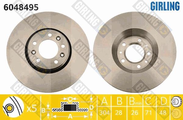 Girling 6048495 - Discofreno autozon.pro