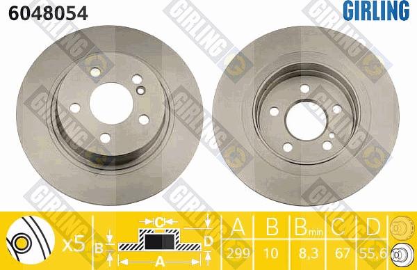 Girling 6048054 - Discofreno autozon.pro