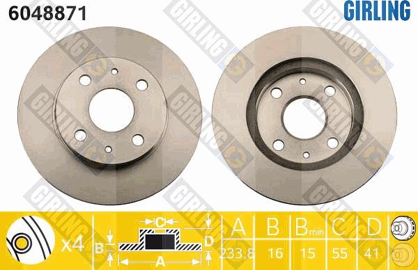 Girling 6048871 - Discofreno autozon.pro