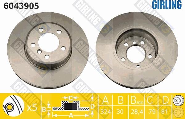 Girling 6043905 - Discofreno autozon.pro