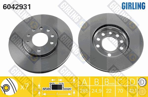 Girling 6042931 - Discofreno autozon.pro