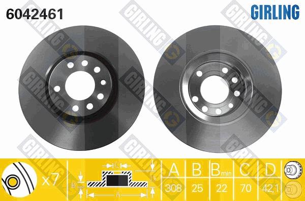 Girling 6042461 - Discofreno autozon.pro