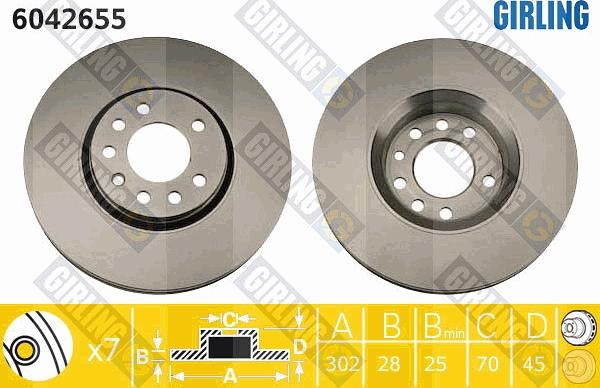 Girling 6042655 - Discofreno autozon.pro