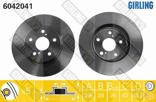 Girling 6042041 - Discofreno autozon.pro