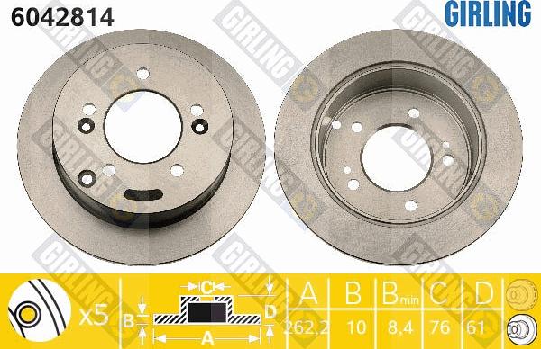 Girling 6042814 - Discofreno autozon.pro