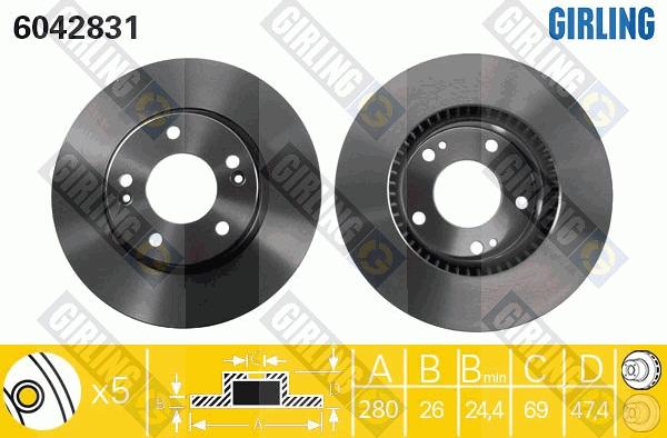 Girling 6042831 - Discofreno autozon.pro