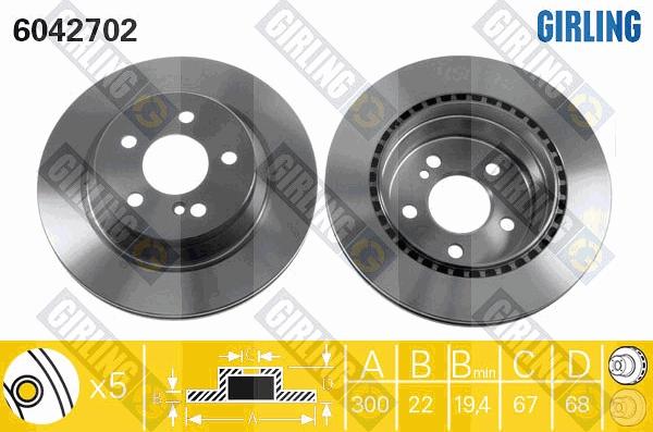 Girling 6042702 - Discofreno autozon.pro