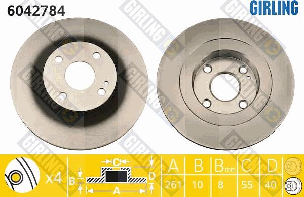 Girling 6042784 - Discofreno autozon.pro