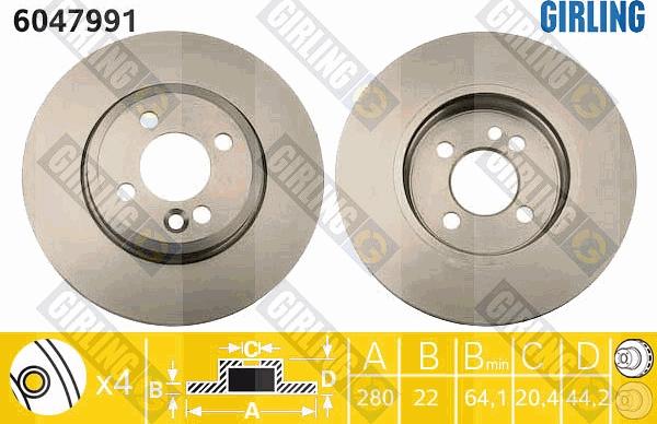 Girling 6047991 - Discofreno autozon.pro