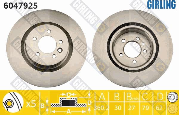 Girling 6047925 - Discofreno autozon.pro