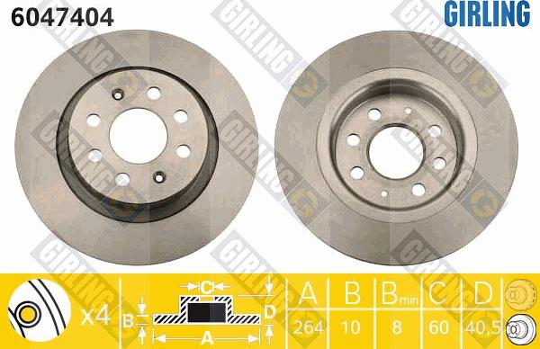 Girling 6047404 - Discofreno autozon.pro