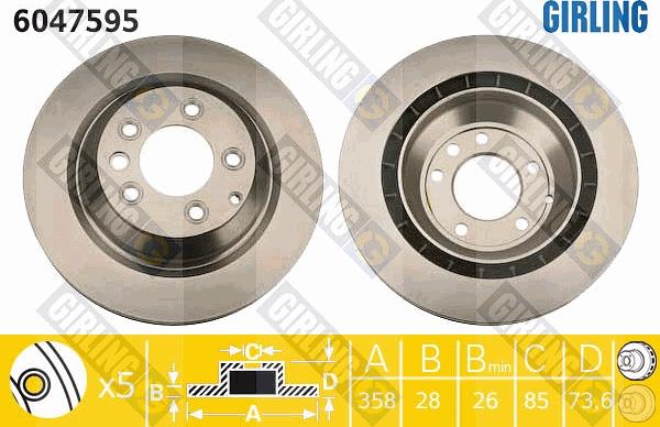 Girling 6047595 - Discofreno autozon.pro