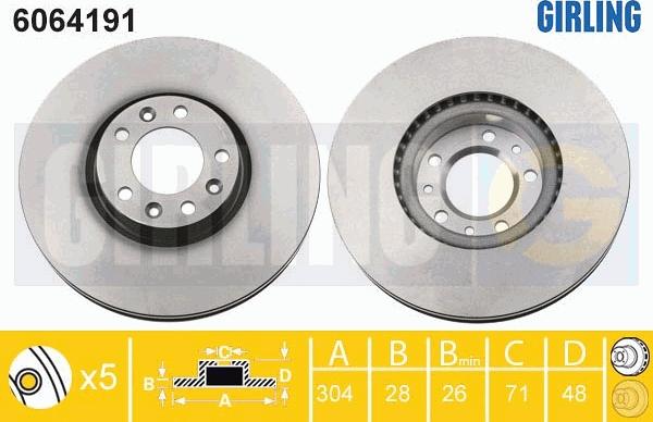 Girling 6064191 - Discofreno autozon.pro