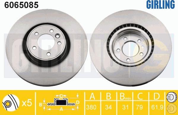 Girling 6065085 - Discofreno autozon.pro