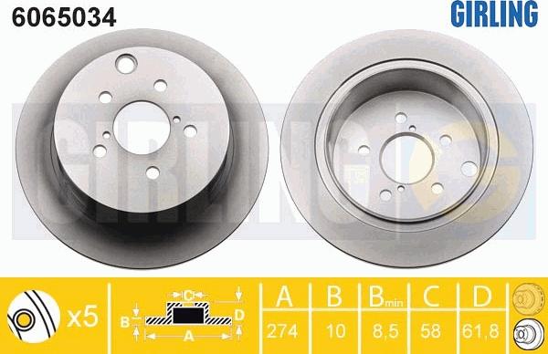 Girling 6065034 - Discofreno autozon.pro