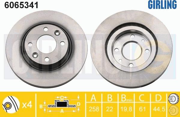 Girling 6065341 - Discofreno autozon.pro