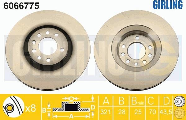 Girling 6066775 - Discofreno autozon.pro