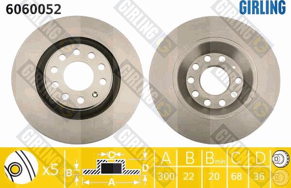 Girling 6060052 - Discofreno autozon.pro