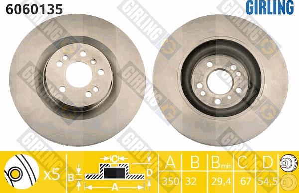 Girling 6060135 - Discofreno autozon.pro