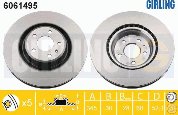 Girling 6061495 - Discofreno autozon.pro