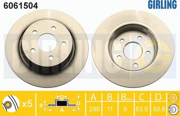 Girling 6061504 - Discofreno autozon.pro